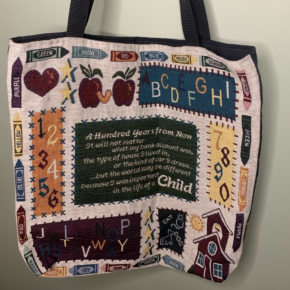 Teacher tote bag